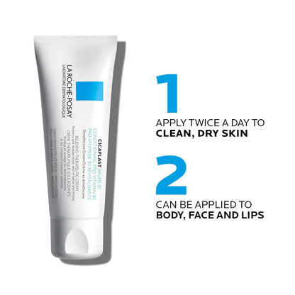 La Roche-Posay Cicaplast Baume B5 Dry Skin Repair Multipurpose Balm Moisturizer & BUNDLE with Lip Balm, For Babies, Children, Adolescents & Adults. Suitable For Sensitive Skin & Fragrance-free