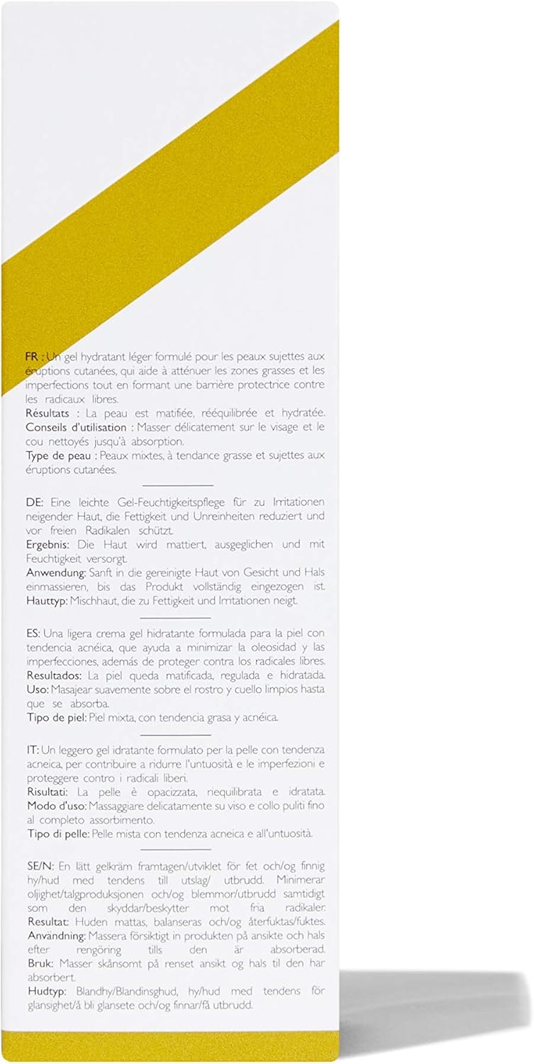 Ren Clean Skincare clarimatte t-zone balancing gel cream, 50ml