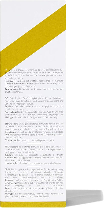 Ren Clean Skincare clarimatte t-zone balancing gel cream, 50ml