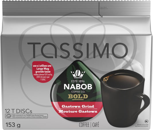 Tassimo Nabob Bold Gastown 研磨咖啡單份 T 盤，12 片裝