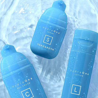 EVAGARDEN HydraOne Face Gel Cream - Refreshing Formula Balances Skin Moisture - Triple Action Complex Nourishes Deeply - Light and Non-Sticky Finish - Increases Elasticity and Tone - 1.69 oz