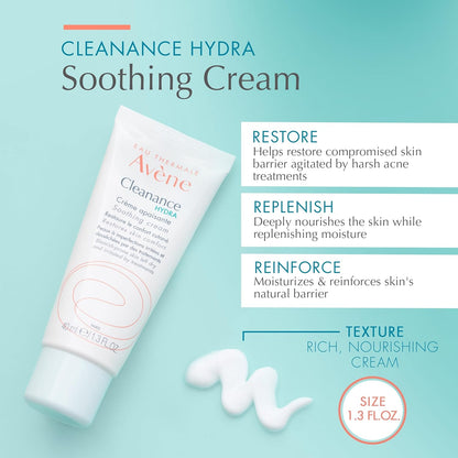 Eau Thermale Avene Clean-Ac Soothing Cream, 1.3 Fl Oz