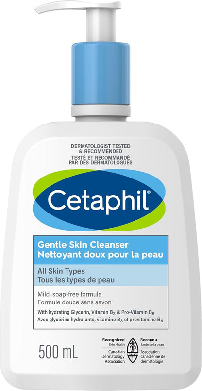 Cetaphil Daily Advance Lotion, 473ml | Ultra Hydrating Body Lotion & Gentle Skin Cleanser (500ml) - Hydrating Face Wash & Body Wash