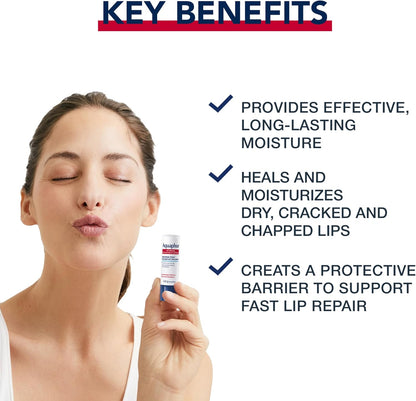 EUCERIN AQUAPHOR 唇部修復棒 DUO PACK 適用於乾燥、皸裂和開裂的嘴唇，2x4.8g