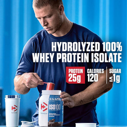 ISO100 Hydrolyzed Protein Powder by Dymatize, Gourmet Vanilla, 100% Whey Isolate Protein Powder (25g), Gluten Free, 5lb, 76 Servings