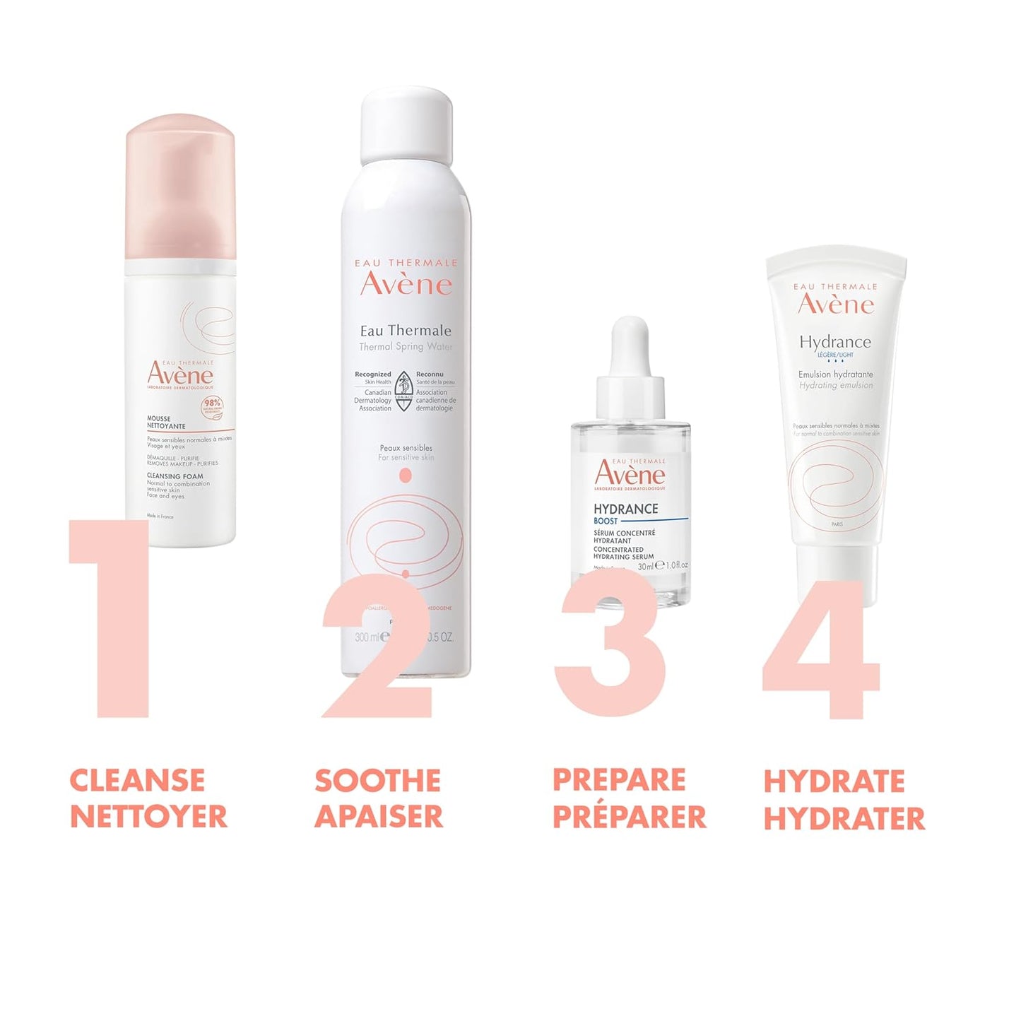 Eau Thermale Avène Cleansing Foam, Makeup removal, Cleanser, Sensitive skin, Vegan - 150ml