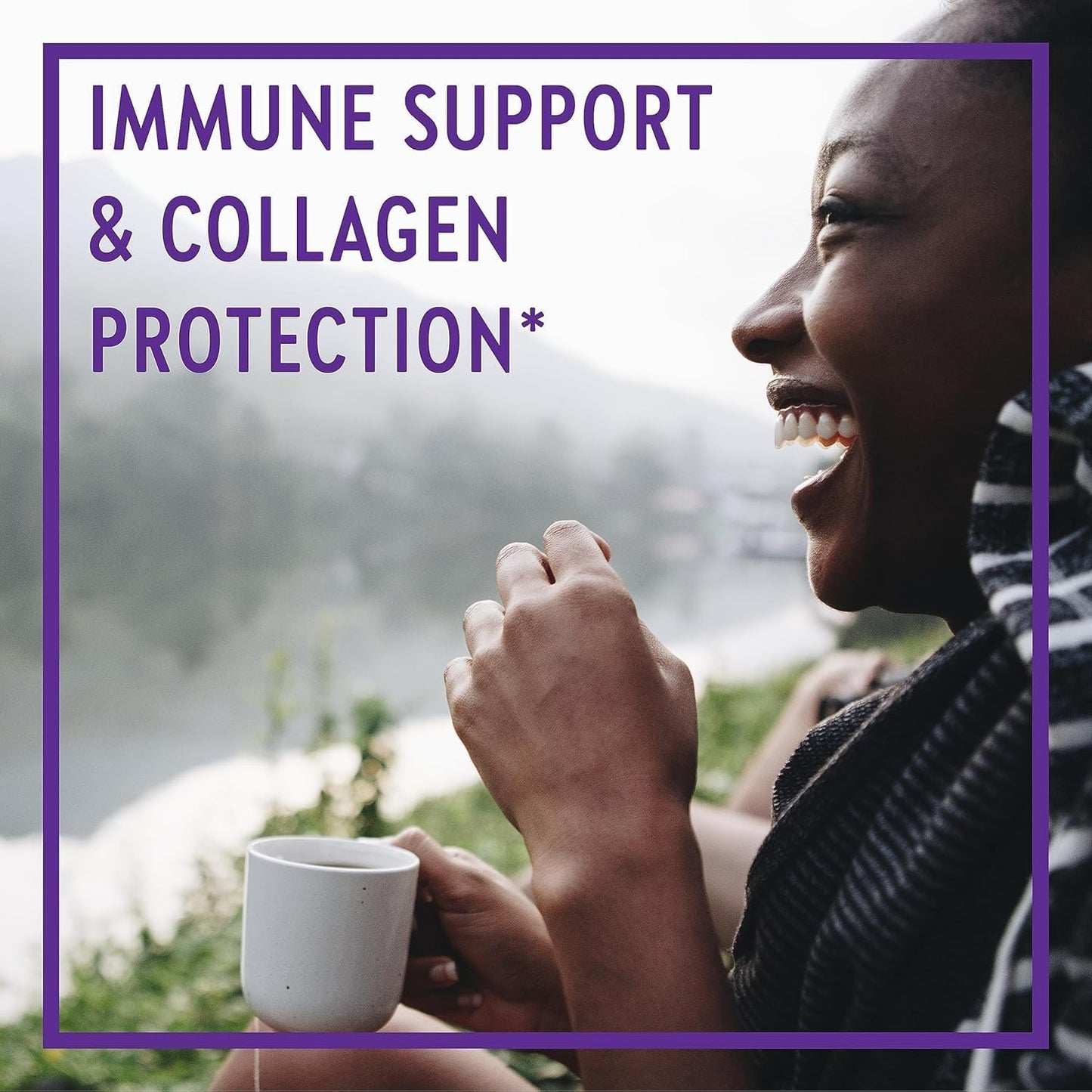 New Chapter 维生素 C + 接骨木果，含发酵维生素 C/全食物草本 + 胶原蛋白保护，30 片（1 包）