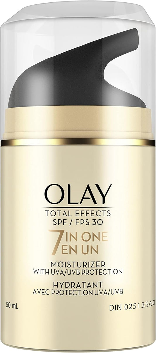 Olay Total Effects 7-In-One Anti-Aging Face Moisturizer with Vitamin B3, Niacinamide and Sunscreen SPF 30, 50ml