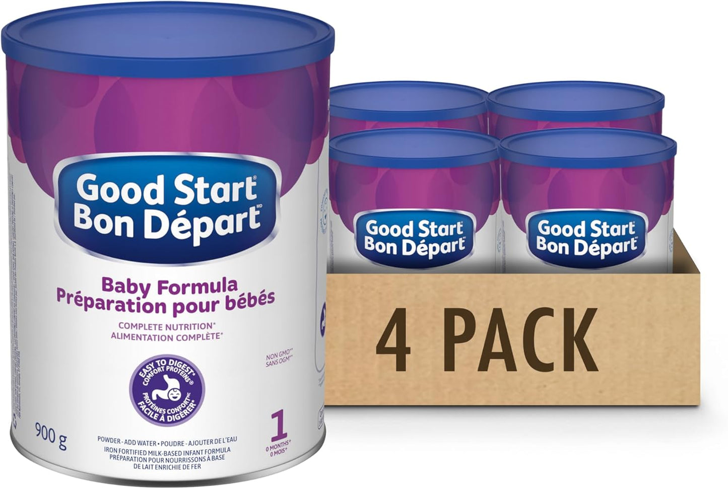 GOOD START 第 1 阶段，粉末，900 克，4 支装