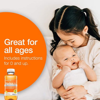 Hydralyte 電解質溶液，橘色，500 毫升