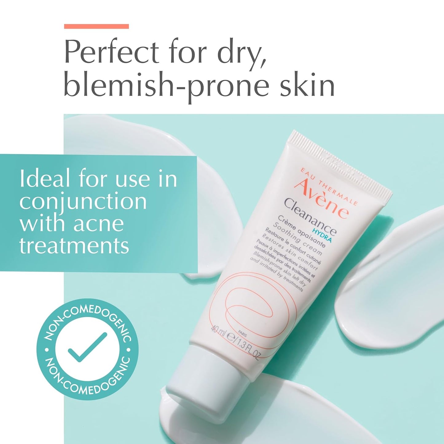 Eau Thermale Avene Clean-Ac Soothing Cream, 1.3 Fl Oz