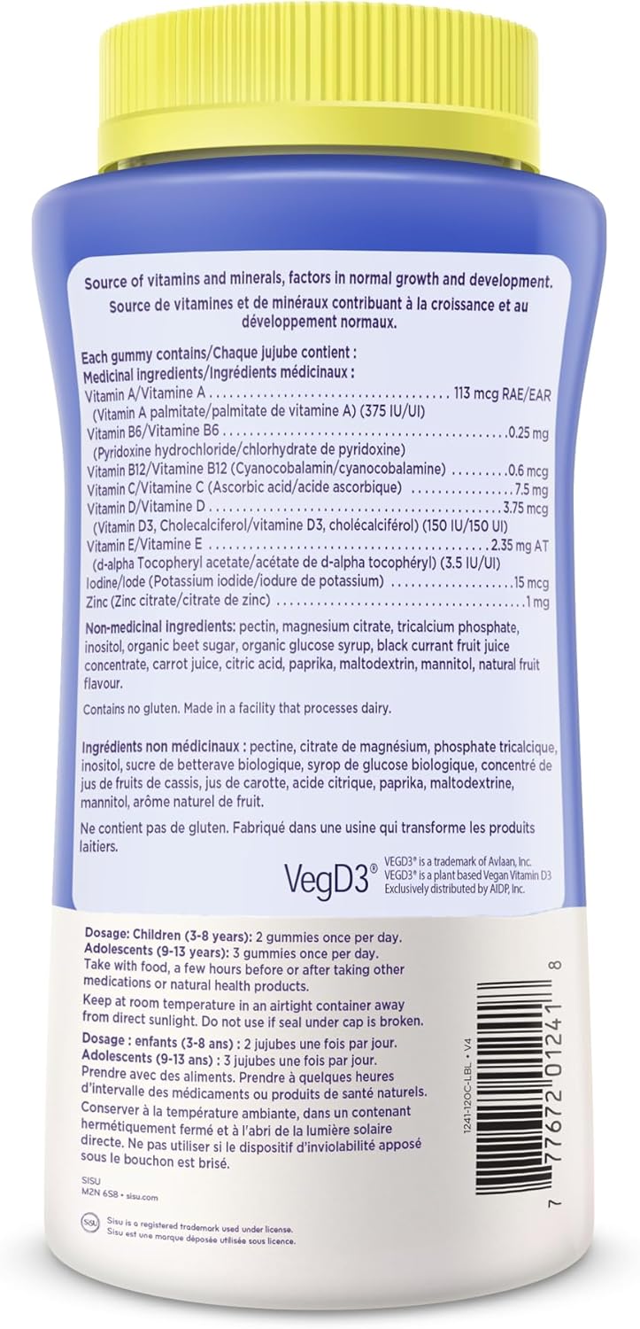 SISU U-Cubes 複合維生素軟糖 120 粒（1 包）