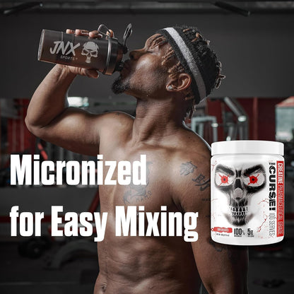 JNX SPORTS The Curse! Creatine Monohydrate Powder 500g 5g Per Serve Pure Micronized Creatine 100 Servings (17.6oz)