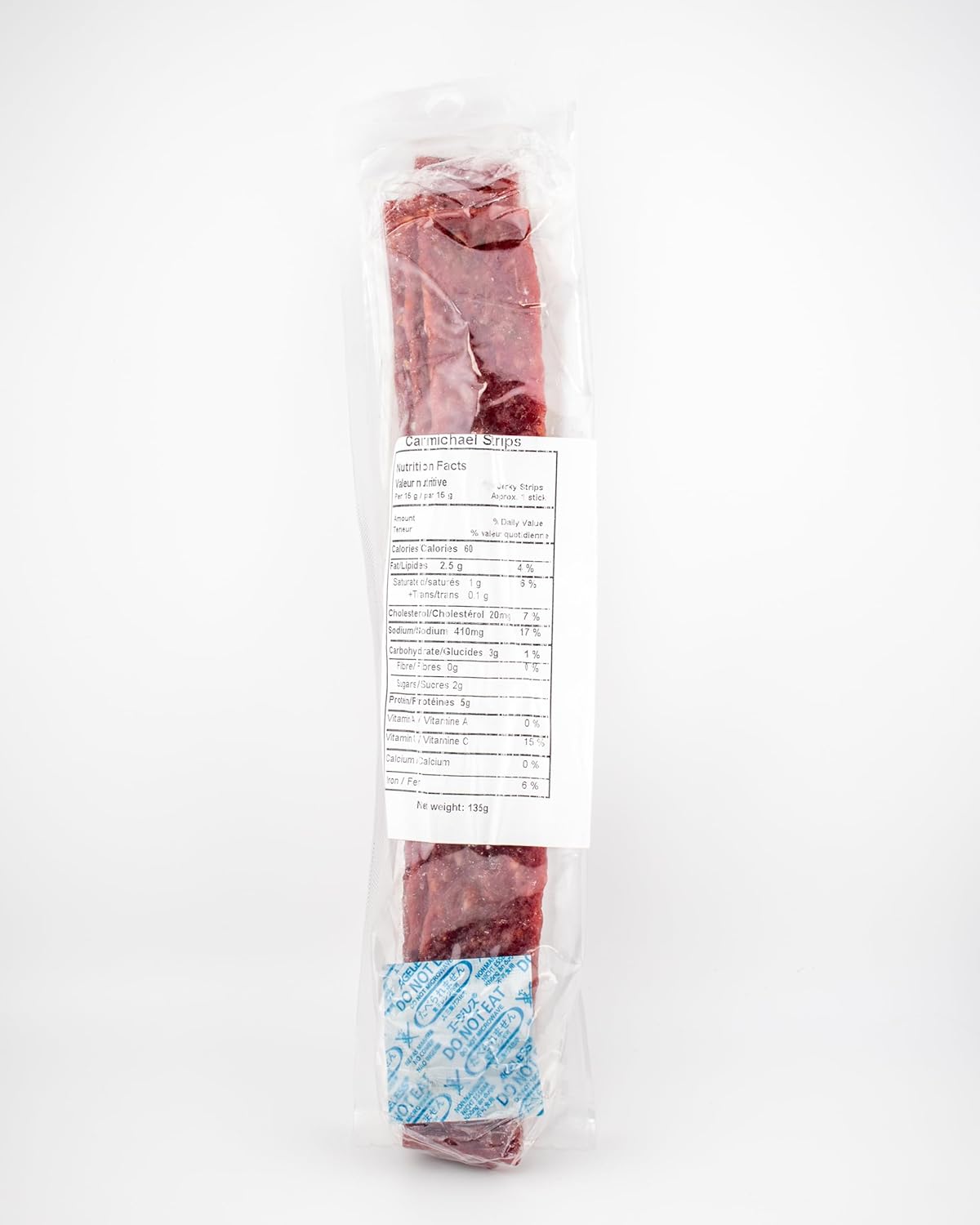 Carmichael's Beef Jerky Strips 135g | Made in Canada (Mild)