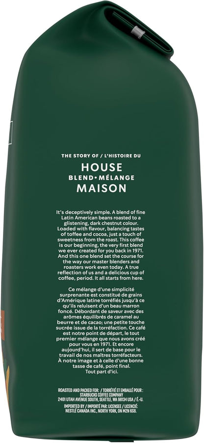 星巴克混合烘焙研磨咖啡，中度烘焙，口感顺滑均衡，采用 100% 阿拉比卡咖啡豆制成，适用于滴滤咖啡机、手冲咖啡机和法式压滤壶，793 克