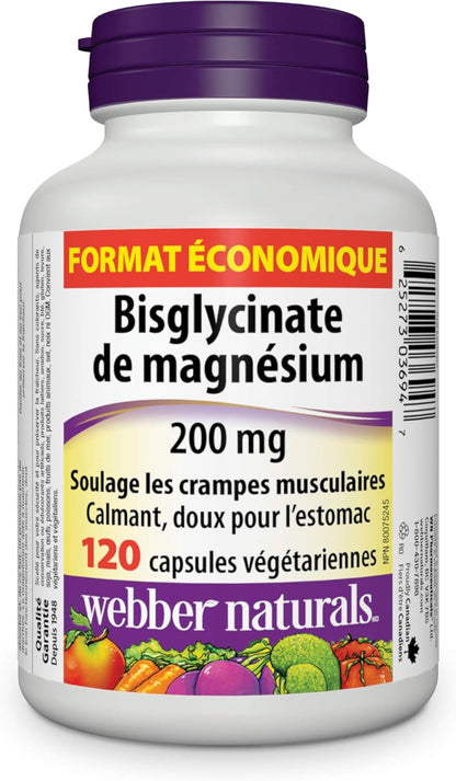 Webber Naturals 维生素 B12 1000 微克 + 甘氨酸镁 200 毫克