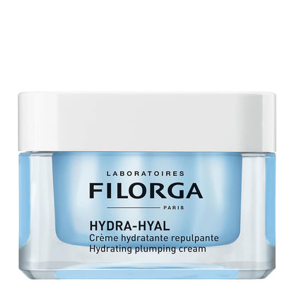Filorga Hydra-Hyal Hydrating Plumping Cream - Anti Aging Face Cream For Normal To Dry Skin - With 5 Hyaluronic Acids - Refreshing Comfortable Creamy Texture - 50ml