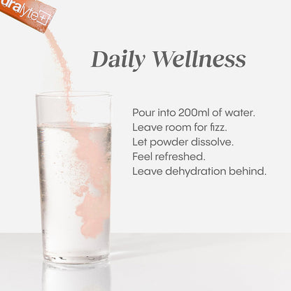 Hydralyte Plus System Balance, Hydration with PROMITOR Prebiotic Fiber, Daily Electrolyte Powder Drink, Strawberry Lemonade 10 ct