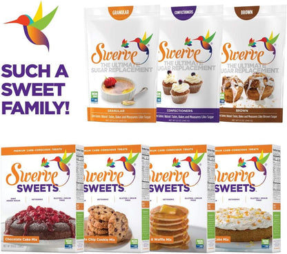 SWERVE Sweetener Bakers Bundle, Granular and Confectioners Combo Pack, 680 Grams