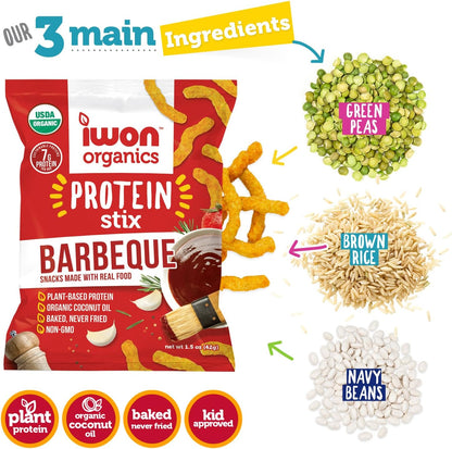 IWON Organics 韩式烧烤蛋白棒，8 支