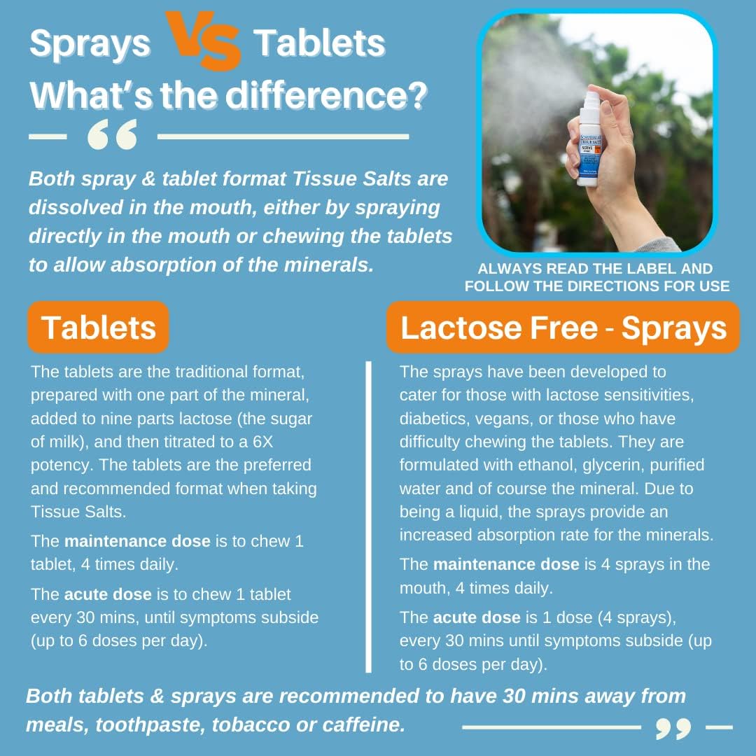 Martin & Pleasance - Schuessler 組織鹽胃部不適梳 S，6 x 125 片 - 緩解噁心、膽汁分泌、噁心和頭痛的天然藥丸