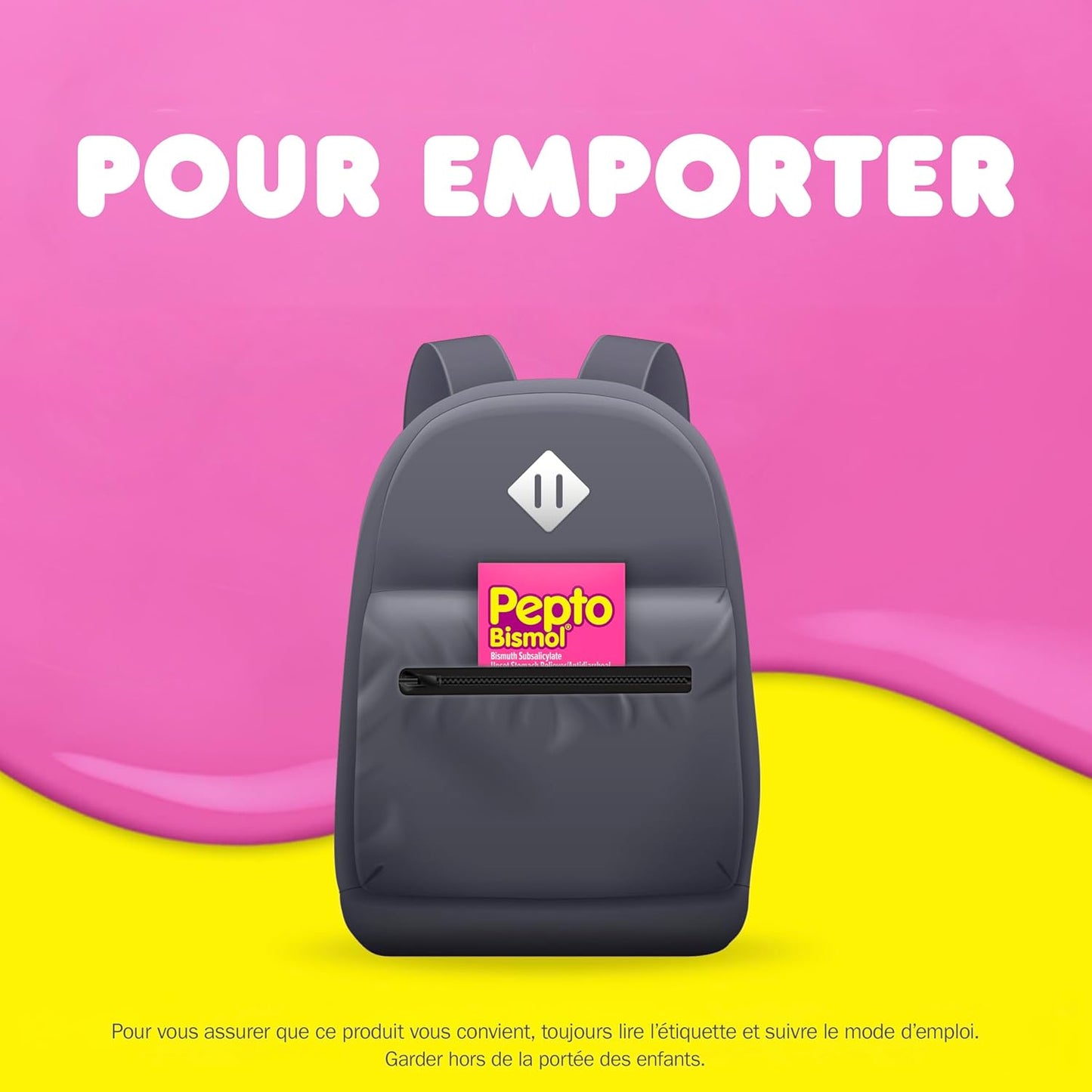 Pepto Bismol 咀嚼片，缓解胃部不适、腹泻、胃灼热、恶心、消化不良、胃部不适，原味，48 粒