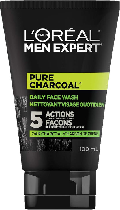 L'Oreal Paris Men Expert BarberClub 3-in-1 Hair Face and Beard Wash + Face Wash for Men Pure Charcoal Skincare