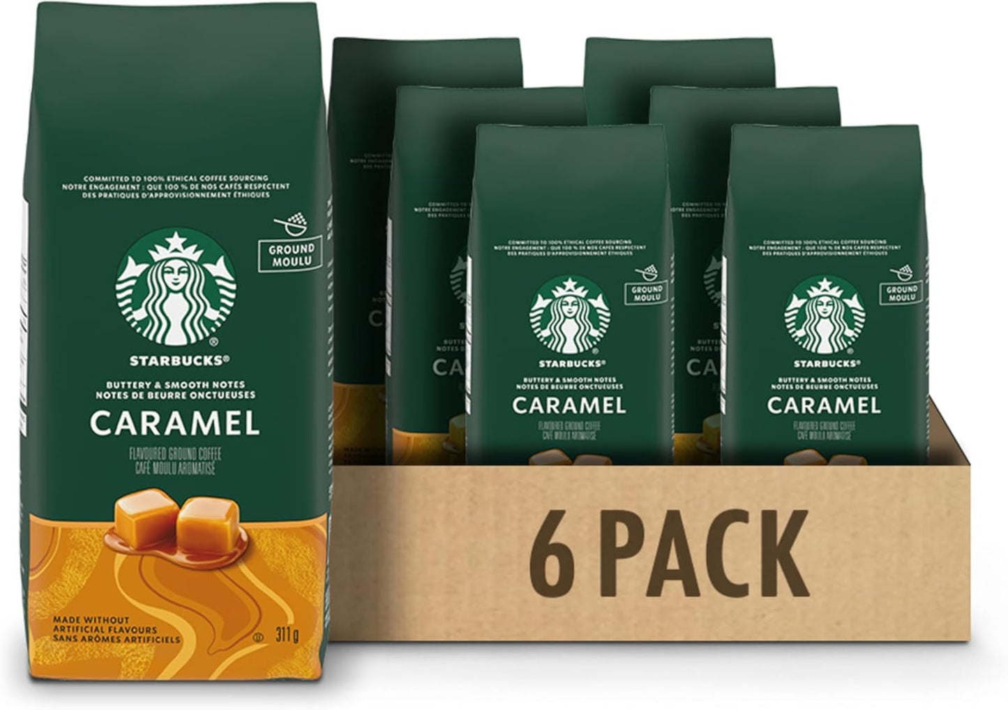 星巴克焦糖味研磨咖啡 311克/袋