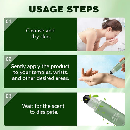 BuyiHoen Vertigo Ease 滚珠止眩晕，含生姜和薄荷成分，滚珠式清凉眩晕缓解剂，便携式旅行滚珠止眩晕，速效（2 件）