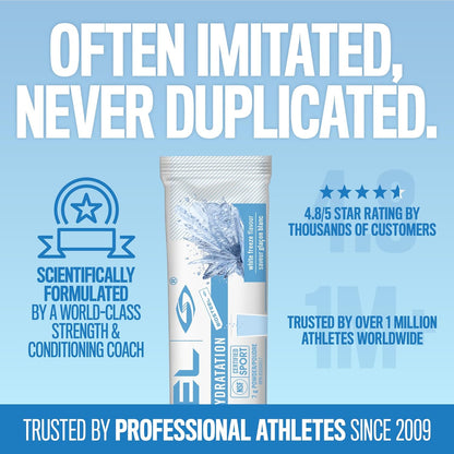 BioSteel 补水混合物，加拿大制造 - 美味补水，零糖，不含人工香料或防腐剂，白色冷冻口味，12 个独立包装