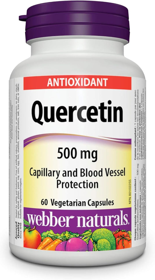 Webber Naturals Quercetin 500 mg + Magnesium Bisglycinate 200 mg Supplement Bundle