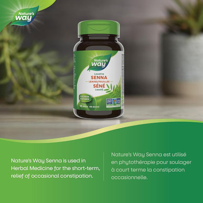 Nature’s Way 番泻叶 - 草本刺激性泻药 - 非转基因 - 100 粒素食胶囊
