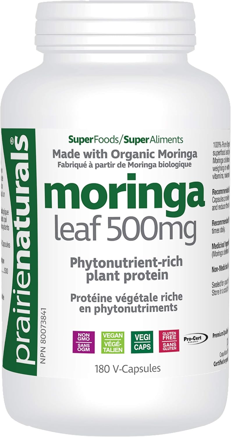 Prairie Naturals Organic Moringa Leaf VCaps - 180 Count