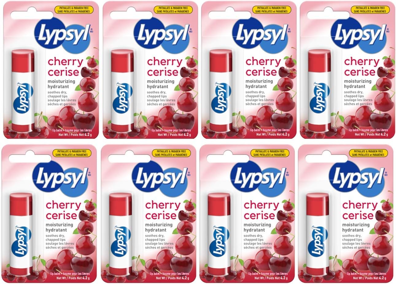 Lypsyl Cherry 潤唇膏，4.2g（8 支裝）