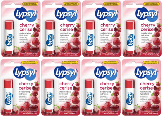 Lypsyl Cherry lip balm, 4.2g (Pack of 8)