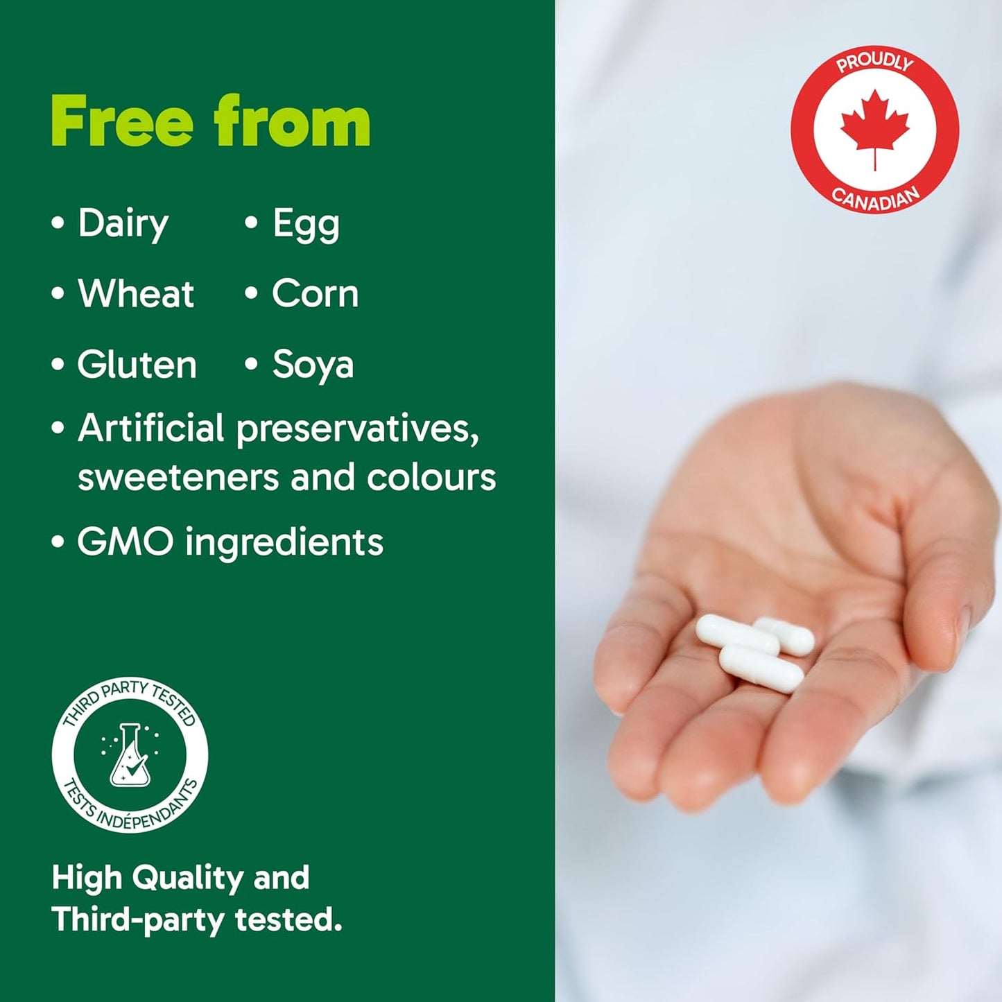 Organika Canadian-Made L-Glutathione (Reduced), Antioxidant and Detox Support -100 Caps