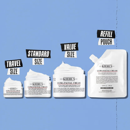 Kiehl's Ultra Facial Cream, with 4.5% Squalane to Strengthen Skin's Moisture Barrier, Skin Feels Softer and Smoother, Long-Lasting Hydration, Easy and Fast-Absorbing, All Skin Types