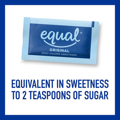 EQUAL 0 Calorie Sweetener, Sugar Substitute, Zero Calorie Sugar Free Sweetener Packets, Sugar Alternative, 2000 Count