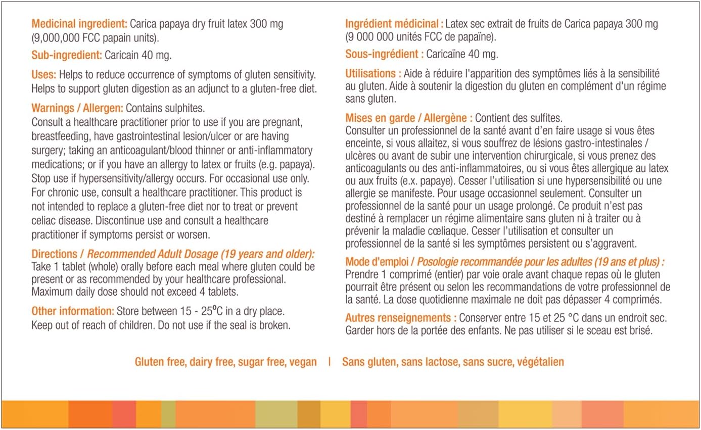 GluteGuard 腸溶片 - 30 片 - 有助於分解麩質；預防意外攝取麩質引起的症狀