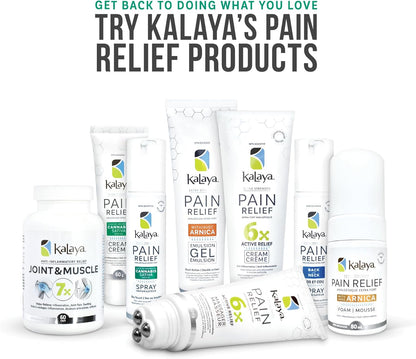 KaLaya 强效止痛霜，含 CSSO 和滚轮按摩球，适用于背部、颈部、肌肉、肩部、手部和膝盖，含有天然活性成分、止痛和抗炎成分（100 克）