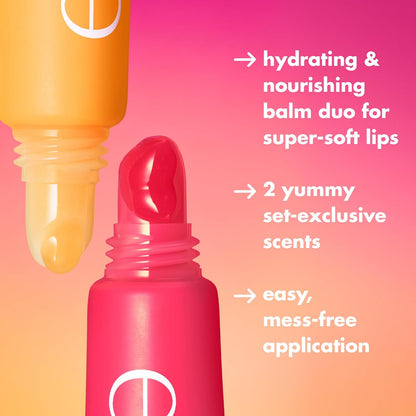 e.l.f. Squeeze Me More Lip Balm Duo, Moisturizing Balm For A Sheer Tint Of Colour, Made With Hyaluronic Acid, Vegan & Cruelty-Free, Mango & Watermelon