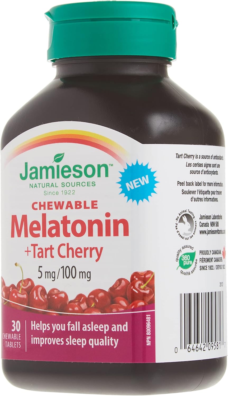 Jamieson 咀嚼褪黑素（含酸櫻桃）