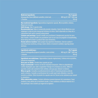 HEAL + CO. 壓力複合物 | 南非醉茄 + L-茶氨酸 | 壓力 + 放鬆支持補充劑 | 120 粒膠囊