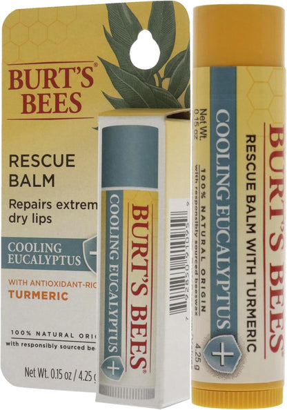Cooling Eucalyptus Rescue Balm by Burts Bees for Unisex - 0.15 oz Lip Balm