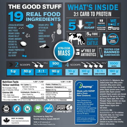 Progressive SPORT 真食物增肌粉 - 香草味