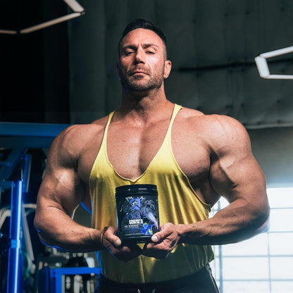 RYSE Up Supplements Noel Deyzel x Godzilla Pre Workout | Intense Pumps, Energy, & Focus | Citrulline & Beta Alanine | 400mg Total Caffeine | 40 Servings (Blue Raspberry)
