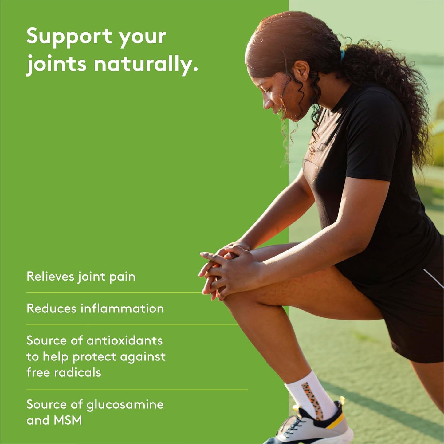 HEAL + CO. 关节支持复合物，含 6 种天然活性成分 - 缓解关节疼痛、减少炎症、支持活动能力，120 粒素食胶囊