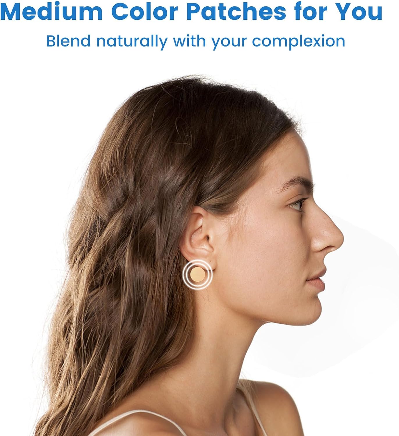 MQ 20片晕车贴，中等颜色，防水晕船贴，邮轮旅行必备，快速起效，持久72小时