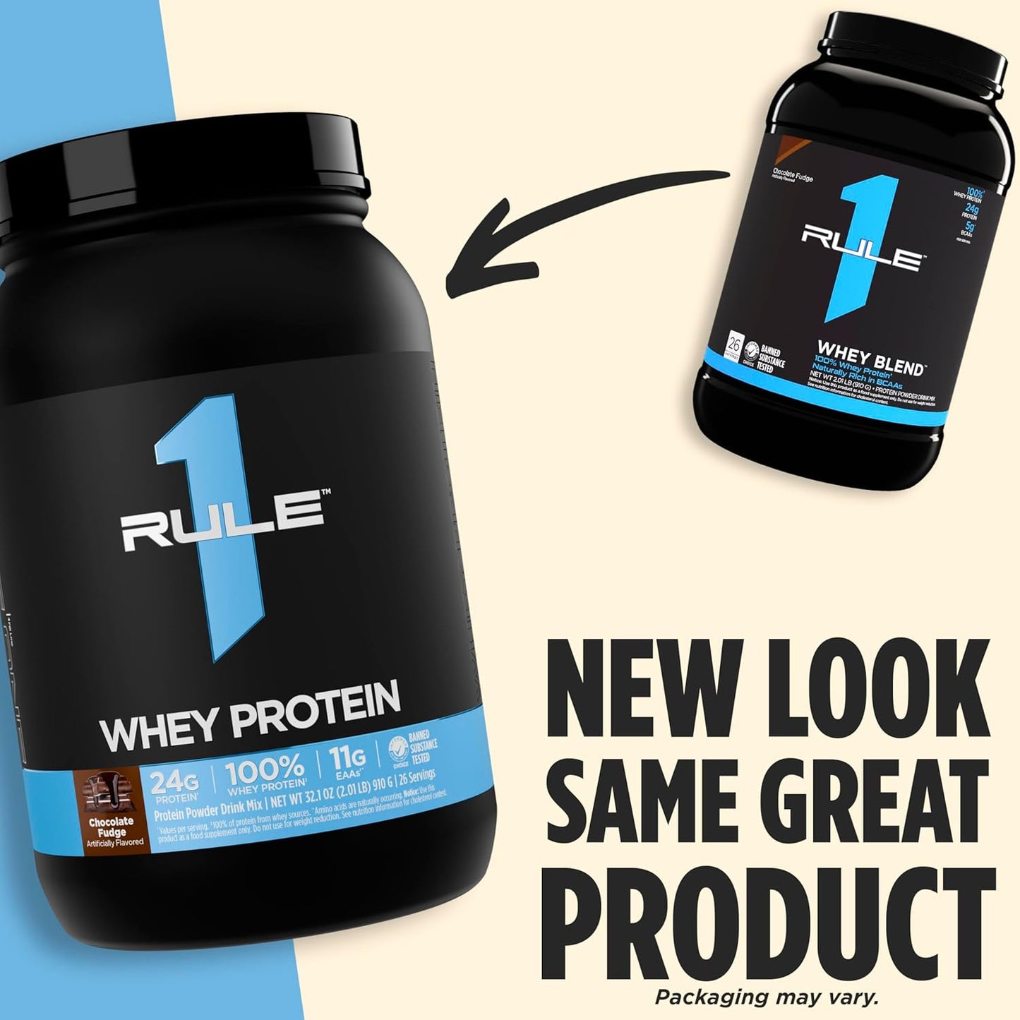 Rule 1 Whey Blend 27 serv Lightly Salted Caramel 1.99 lbs