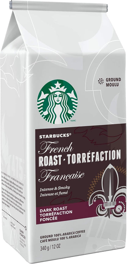 星巴克法式烘焙研磨咖啡 340 克（6 包），法式深度烘焙，6 支装 & 维罗纳咖啡研磨咖啡 340 克（6 包），维罗纳咖啡，2040 克